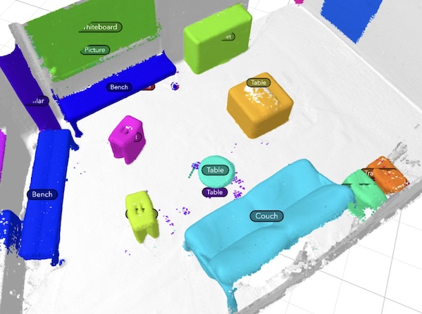 Example scene 1 instance segmentation