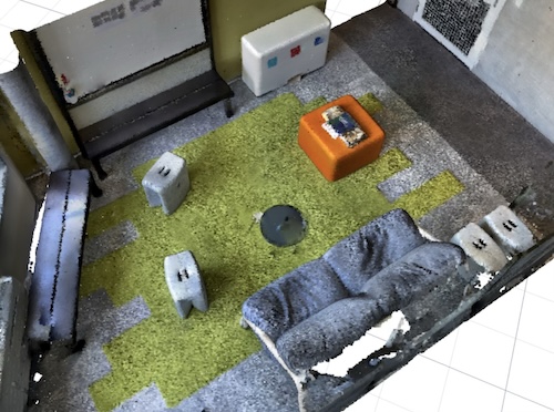 Example scene 1 RGB rendering